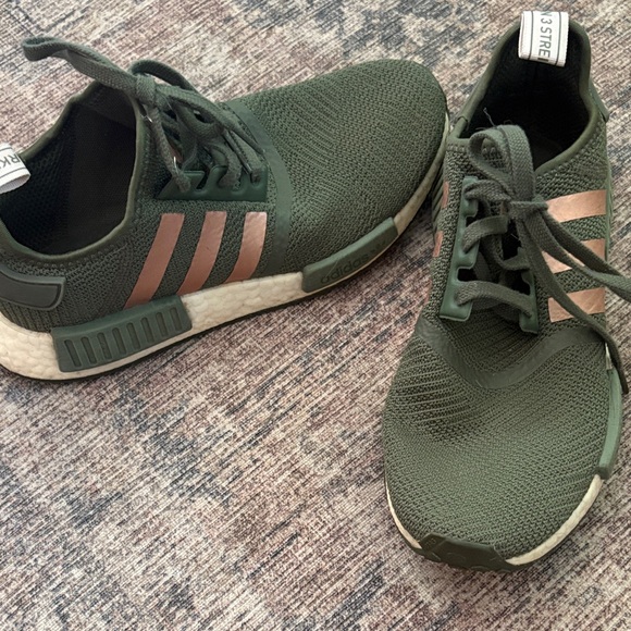 Adidas Olive and Bronze Athletic Shoes - Picture 1 of 3